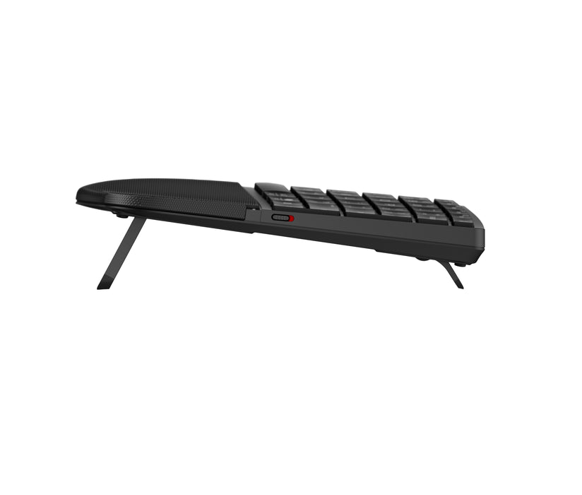 HP 685 Comfort Dual-Mode Keyboard, Full-size (100%), Wireless, RF Wireless + Bluetooth, Membrane, Black