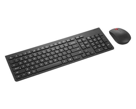 Lenovo 4X31N50745, Full-size (100%), Wireless, RF Wireless, QWERTY, Black, Mouse included