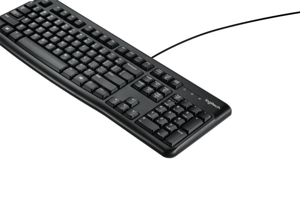 Logitech Keyboard K120 for Business, Full-size (100%), Wired, USB, AZERTY, Black