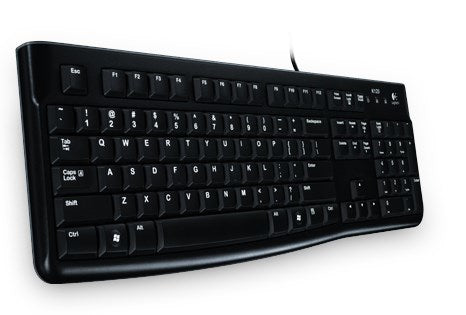 Logitech Keyboard K120 for Business, Full-size (100%), Wired, USB, AZERTY, Black