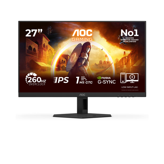 AOC G4 27G4ZRE, 68.6 cm (27"), 1920 x 1080 pixels, Full HD, LED, 1 ms, Black, Red