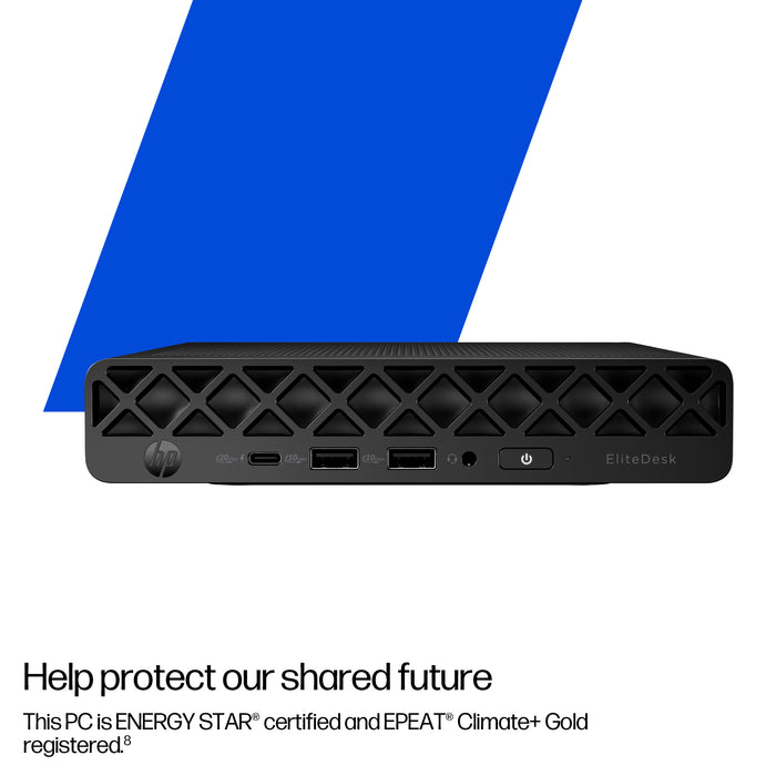 HP EliteDesk 8 Mini G1i AI, Intel Core Ultra 5, 235T, 16 GB, DDR5-SDRAM, 512 GB, Windows 11 Pro