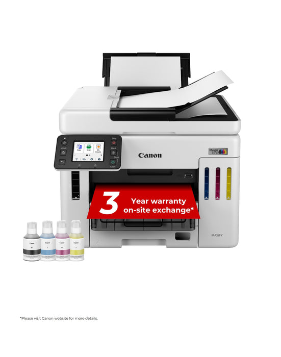 Canon MAXIFY GX7150, Inkjet, Colour printing, 600 x 1200 DPI, A4, Direct printing, Black, White