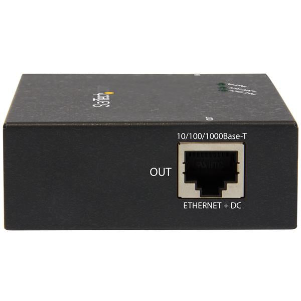 StarTech.com 1-Port Gigabit PoE+ Extender - 802.3at and 802.3af - 100 m (330 ft) - TAA, Network repeater, 100 m, 2000 Mbit/s, Full, Half, 50000 h, 10/100/1000Base-T(X)