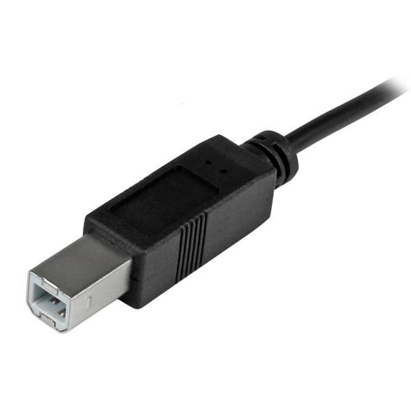StarTech.com 6.6ft (2m) USB-B to USB-C Cable, Data Cord, USB 2.0, USB-C Data Transfer Cable, 2 m, USB C, USB B, USB 2.0, Male/Male, Black