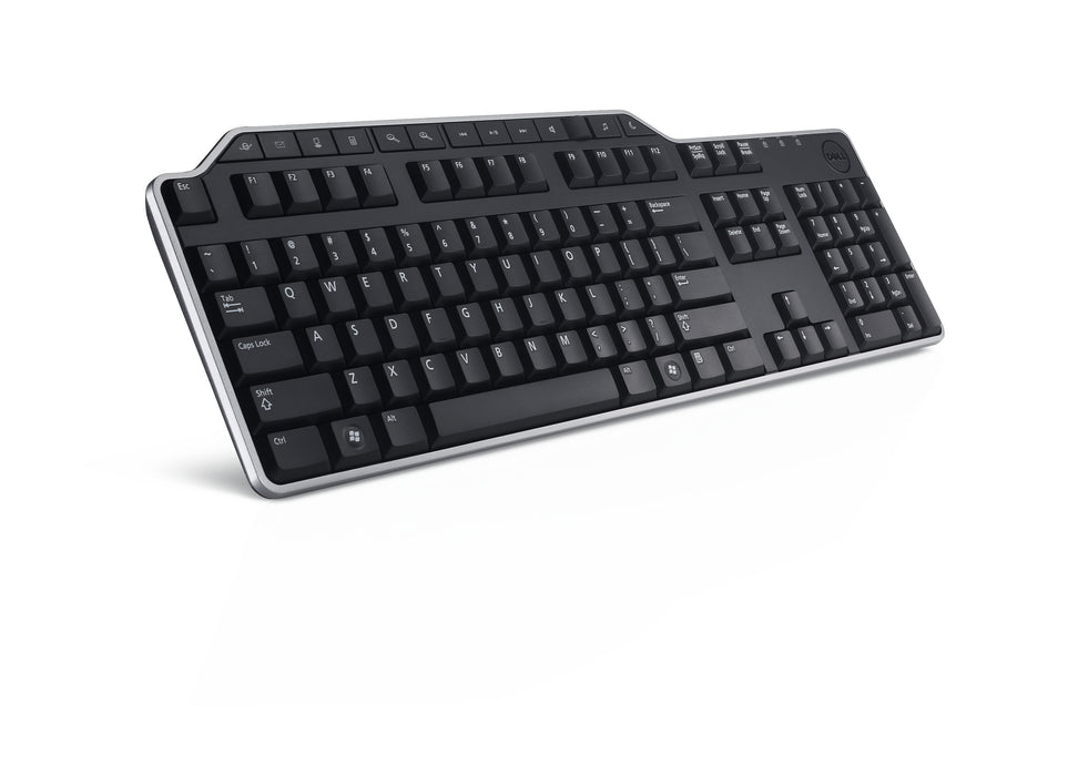 DELL KB522, Full-size (100%), Wired, USB, Membrane, QWERTY, Black