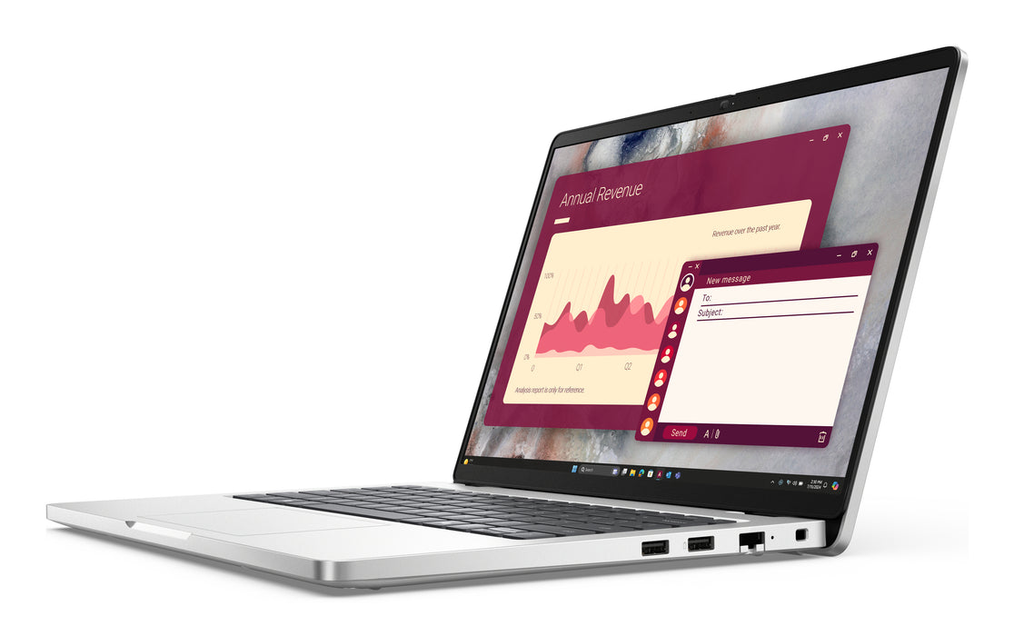 DELL Pro 14 PC14250, Intel Core Ultra 7, 35.6 cm (14"), 1920 x 1200 pixels, 16 GB, 512 GB, Windows 11 Pro