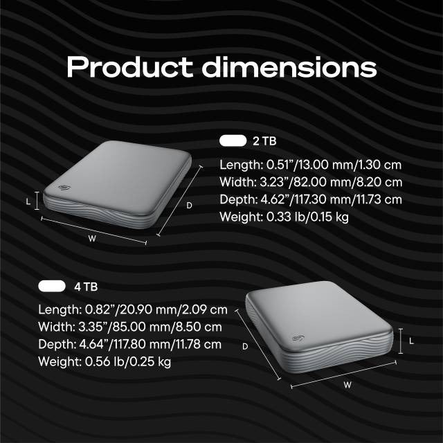 Seagate Expansion, 2 TB, 2.5", Black