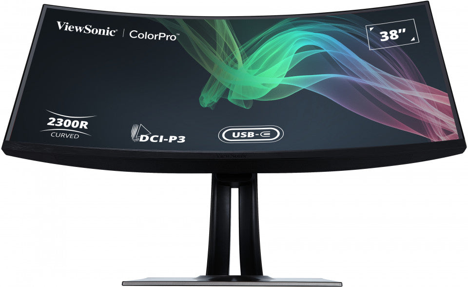 Viewsonic VP3881A, 96.5 cm (38"), 3840 x 1600 pixels, Quad HD+, LED, 5 ms, Black