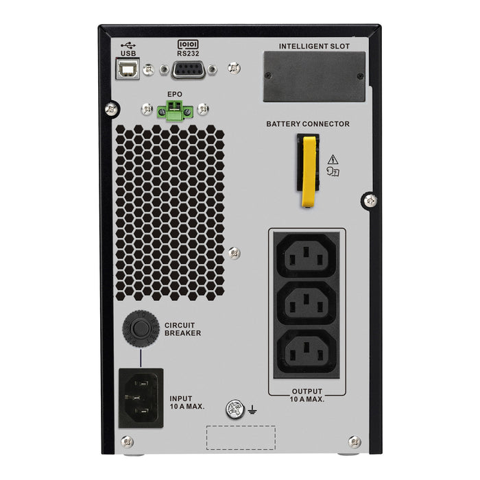 APC SRV1KI-E, Double-conversion (Online), 1 kVA, 900 W, Sine, 110 V, 285 V