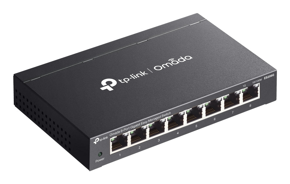 TP-Link Omada ES208G, Managed, L2, Gigabit Ethernet (10/100/1000), Wall mountable