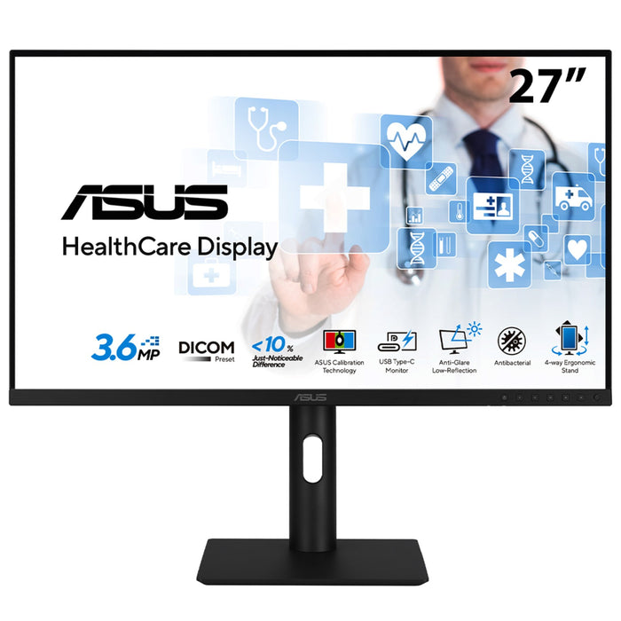 ASUS HA2741A, 68.6 cm (27"), 2560 x 1440 pixels, Quad HD, LCD, 5 ms, Black