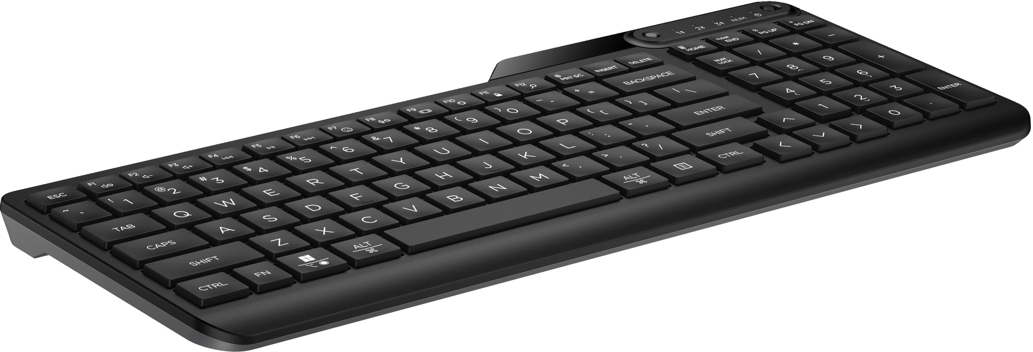 HP 460 Multi-Device Bluetooth Keyboard, Full-size (100%), Wireless, Bluetooth, Plunger key switch, Black