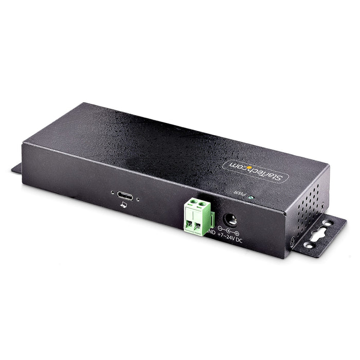 StarTech 7-Port Industrial USB 10Gbps Hub with Power Adapter, Metal, Mountable, 5x USB-A/2x USB-C Downstream Ports, TAA