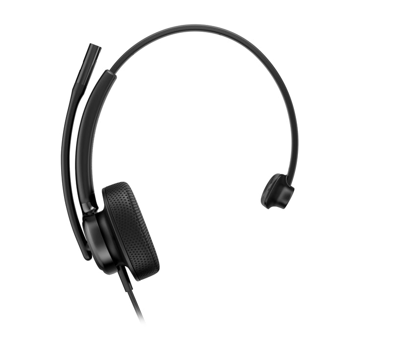 HP Poly Mission 415 Monaural USB Wired Headset (Bulk), Wired, Office/Call center, 99 g, Headset, Black