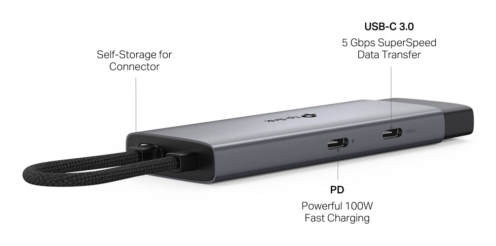 TP-Link UH5020C, USB Type-C, HDMI, USB 3.2 Gen 1 (3.1 Gen 1) Type-A, USB Type-C, 5000 Mbit/s, 60 Hz, 2160p, 4096 x 2160 pixels
