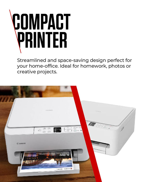 Canon PIXMA TS6550i, Inkjet, Colour printing, 1200 x 1200 DPI, A4, Direct printing, White