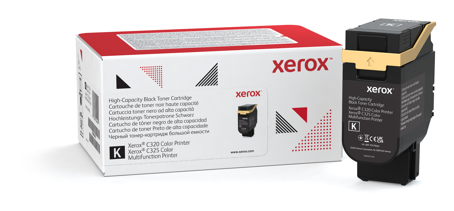 Xerox Genuine ® C320 Color Printer/C325 Color Multifunction Printer Black High capacity Toner Cartridge (8000 Pages) - 006R04831, 8000 pages, 5500 pages, Black, 1 pc(s)