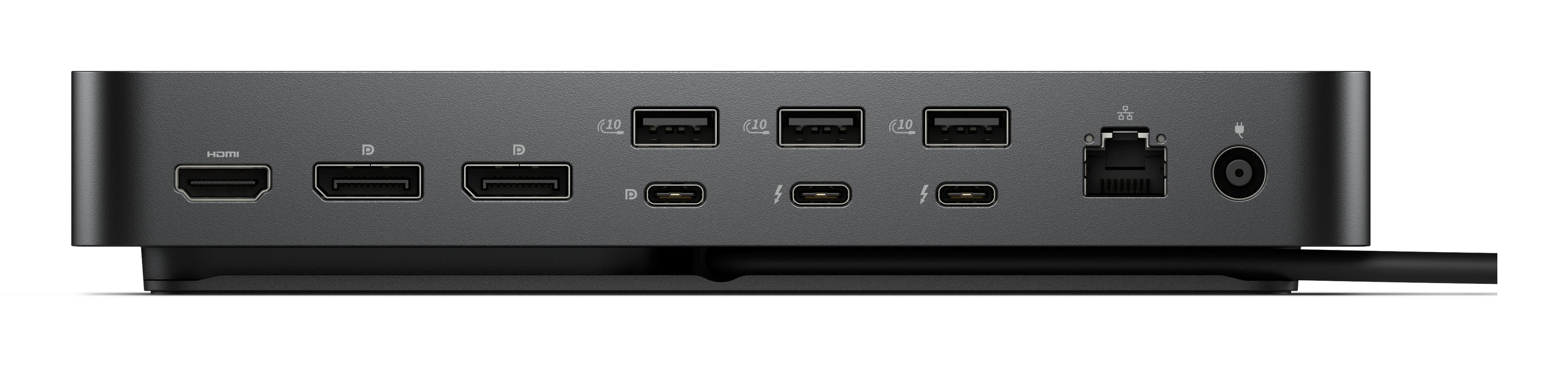DELL WD25TB5, Wired, Thunderbolt 5, 2500 Mbit/s, Black, 1.25 Gbit/s, 6144 x 3456 pixels