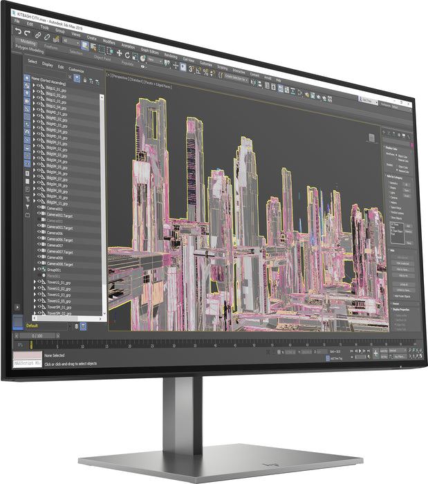 HP Z27u G3 QHD Display, 68.6 cm (27"), 2560 x 1440 pixels, Quad HD, LED, 5 ms, Silver