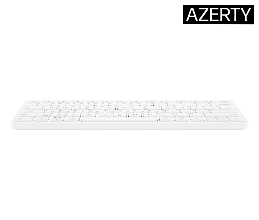 HP 350 Compact Multi-Device Bluetooth Keyboard, Wireless, Bluetooth, Mechanical, White