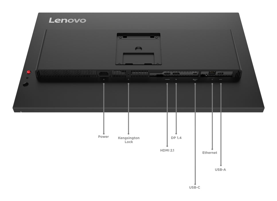 Lenovo ThinkVision T27UD-40, 68.6 cm (27"), 3840 x 2160 pixels, 4K Ultra HD, LCD, 6 ms, Black