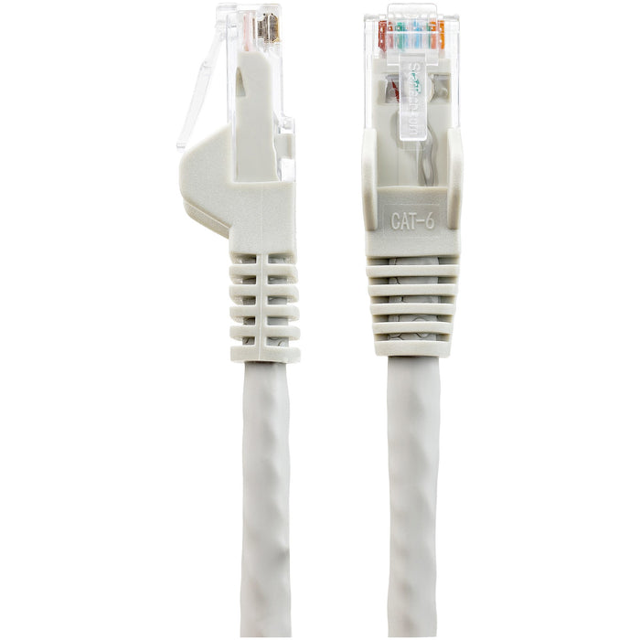 StarTech.com 3m CAT6 Ethernet Cable - LSZH (Low Smoke Zero Halogen) - 10 Gigabit 250Mhz 100W PoE RJ45 10GbE UTP Network Patch Cord Snagless with Strain Relief - Grey, CAT 6, ETL Verified, 24AWG, 3 m, Cat6, U/UTP (UTP), RJ-45, RJ-45, Grey
