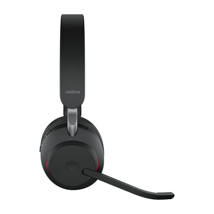 Jabra Evolve2 65 USB-C Black UC Stereo, Wireless, Office/Call center, 20 - 20000 Hz, 176.4 g, Headset, Black