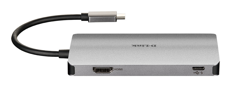 D-Link 6-in-1 USB-C Hub with HDMI/Card Reader/Power Delivery, Wired, USB 3.2 Gen 1 (3.1 Gen 1) Type-C, 100 W, Aluminium, MicroSD (TransFlash), SD, SDHC, SDXC, 4K Ultra HD
