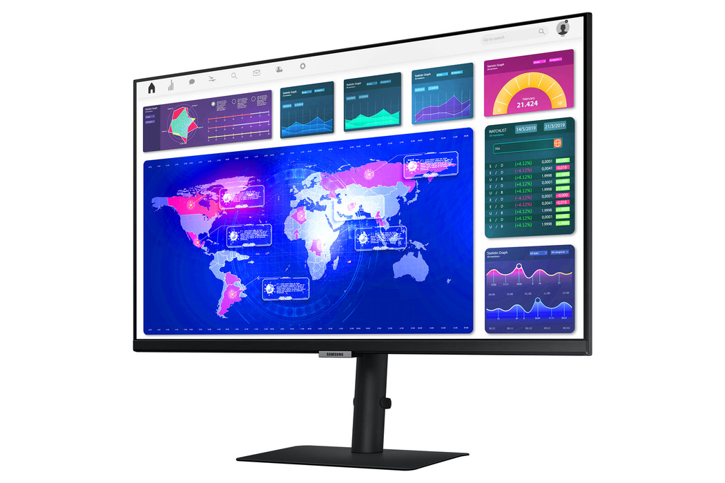 Samsung LS27A600UUUXXU, 68.6 cm (27"), 2560 x 1440 pixels, Quad HD, LCD, 5 ms, Black