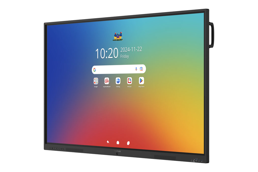 Viewsonic IFP 65IN 4K ANDROID 16 EDLA 64, 165.1 cm (65"), 450 cd/m², 1.07 billion colours, 3840 x 2160 pixels, TFT-LCD, Direct-LED