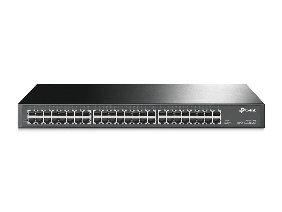 TP-Link TL-SG1048, Unmanaged, Gigabit Ethernet (10/100/1000), Rack mounting, 1U