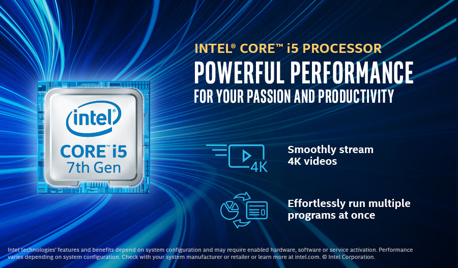 HP 260 G3, 2.5 GHz, Intel® Core™ i5, i5-7200U, 4 GB, 128 GB, Windows 10 Home