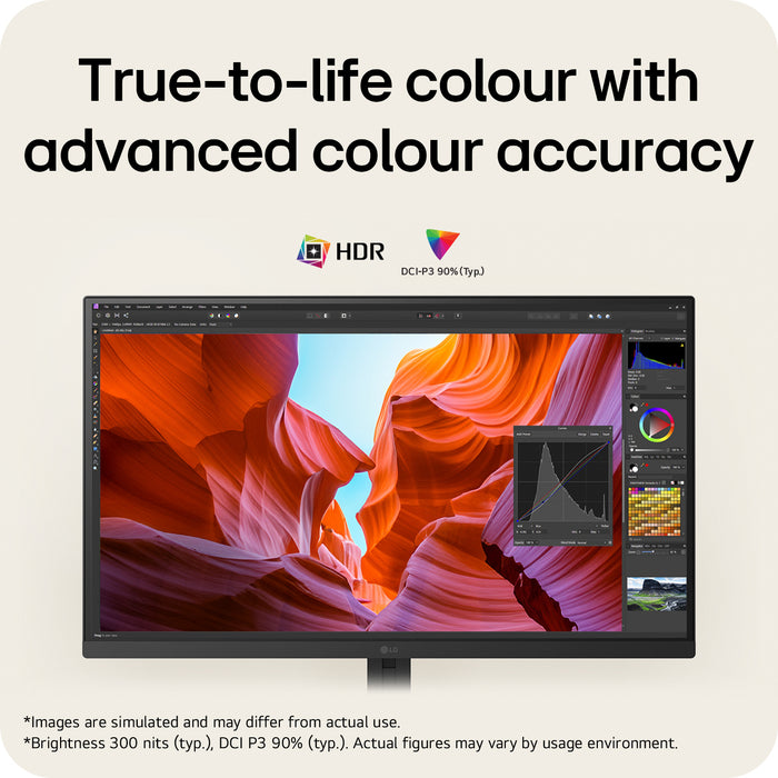 LG UltraFine™ U7 27U710B-B, 27-inch UHD 4K UHD IPS monitor, 68.6 cm (27"), 3840 x 2160 pixels, 4K Ultra HD, LCD, 5 ms, Black
