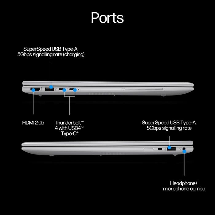 HP ZBook Firefly 16 G11, Intel Core Ultra 7, 40.6 cm (16"), 1920 x 1200 pixels, 32 GB, 1 TB, Windows 11 Pro