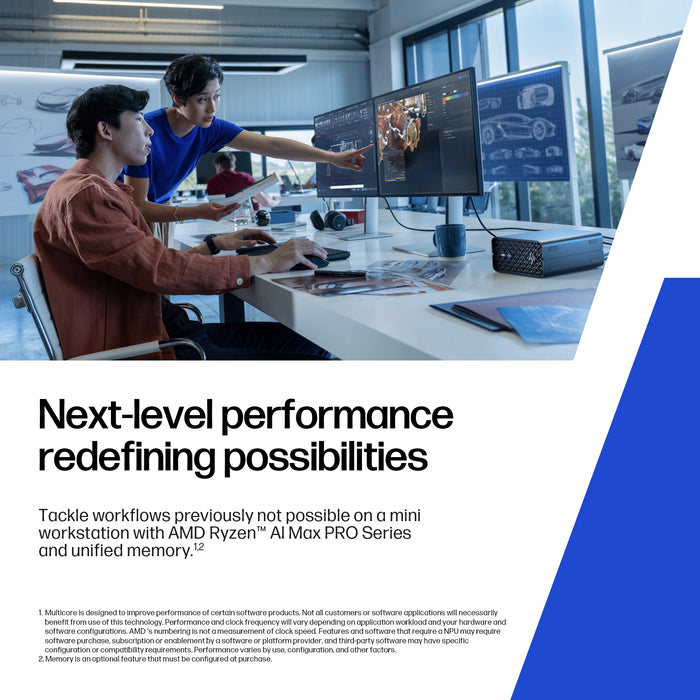 HP Z2 Mini G1a, 3 GHz, AMD Ryzen AI Max+ PRO, 395, 64 GB, 1 TB, Windows 11 Pro