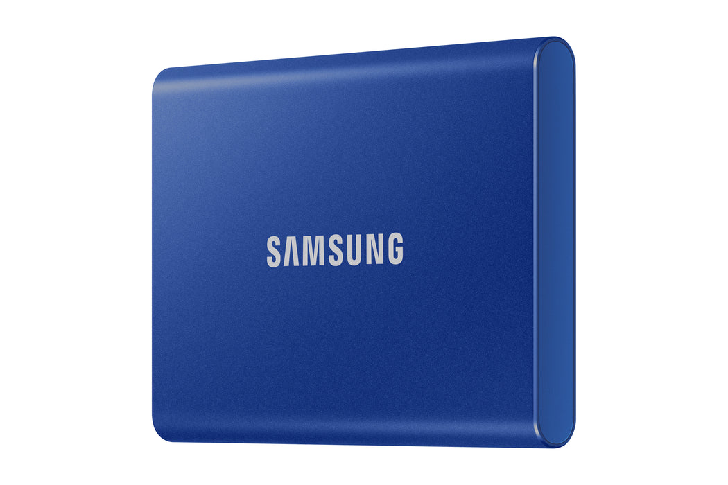 Samsung Portable SSD T7, 2 TB, USB Type-C, 3.2 Gen 2 (3.1 Gen 2), 1050 MB/s, Password protection, Blue