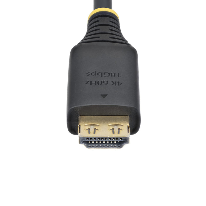 StarTech 2m (6ft) High Speed HDMI Cable with Gripping Connectors, 4K 60Hz/1440p 144Hz, 18Gbps, UHD HDMI Cord, TPE Jacket