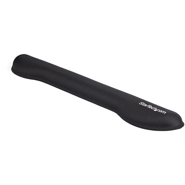 StarTech.com Foam Keyboard Wrist Rest for Ergonomic Typing Support - Padded Non-Slip Keyboard Cushion - Laptop or Desktop Computer Keyboard Wrist, Hand & Arm Rest - Soft Black Nylon Rest Pad - TAA, Black, Foam, Mesh, Plastic, 72 mm, 461 mm, 24.5 mm, 404 g