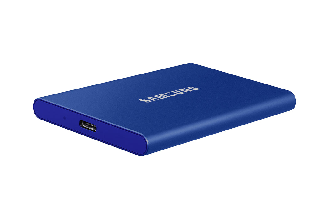 Samsung Portable SSD T7, 2 TB, USB Type-C, 3.2 Gen 2 (3.1 Gen 2), 1050 MB/s, Password protection, Blue