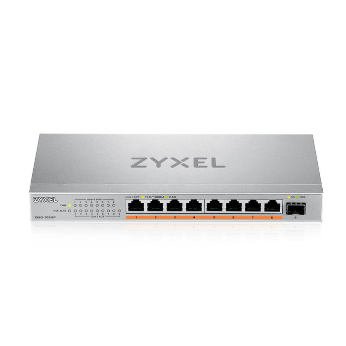Zyxel XMG-108HP, Unmanaged, 2.5G Ethernet (100/1000/2500), Power over Ethernet (PoE)
