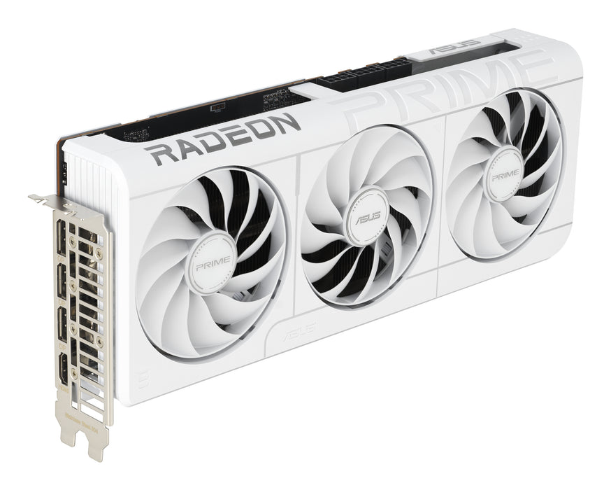 ASUS Prime -RX9070XT-O16G-WHITE, Radeon RX 9070 XT, 16 GB, GDDR6, 256 bit, 7680 x 4320 pixels, PCI Express 5.0