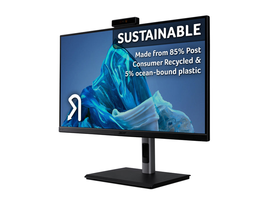 Acer Vero B7 Vero B247YD3 - 24" Full HD, 100Hz Refresh, 4ms Response, HDR10, ZeroFrame Computer Monitor, 60.5 cm (23.8"), 1920 x 1080 pixels, Full HD, LCD, 4 ms, Black