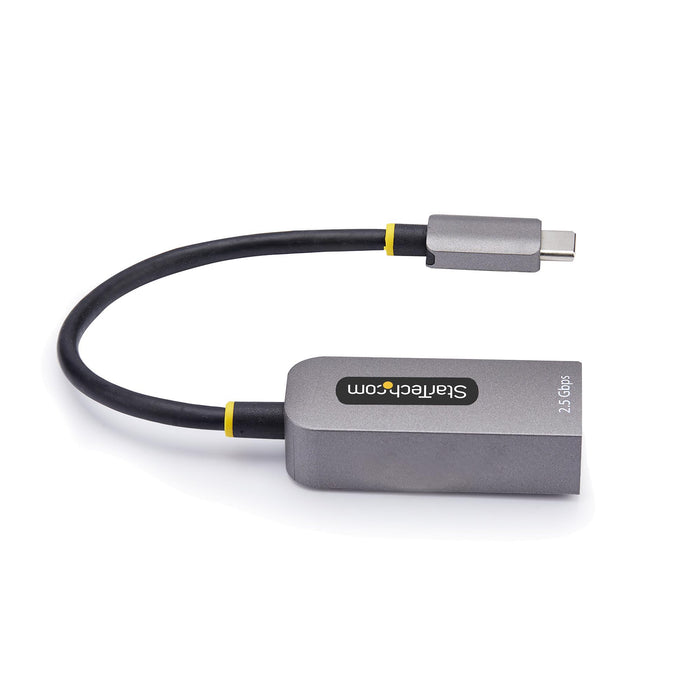 StarTech.com 2.5GbE USB-C to Ethernet Adapter, NBASE-T NIC, USB 3.0 Type-C 2.5/1G Multi Speed Network, Thunderbolt Compatible, Windows & Mac, Wired, USB Type-C, Ethernet, 5000 Mbit/s, Grey
