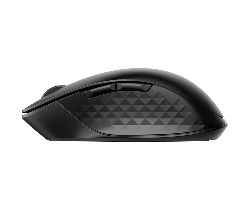 HP 435 Multi-Device Wireless Mouse, Ambidextrous, RF Wireless + Bluetooth, 4000 DPI, Black