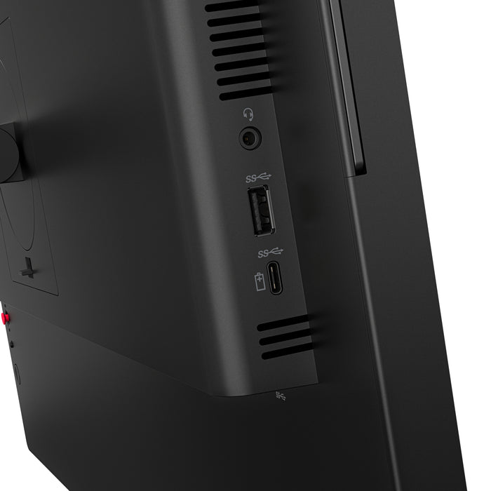 Lenovo ThinkVision T24-4v Monitor, 60.5 cm (23.8"), 1920 x 1080 pixels, Full HD, LED, 6 ms, Black