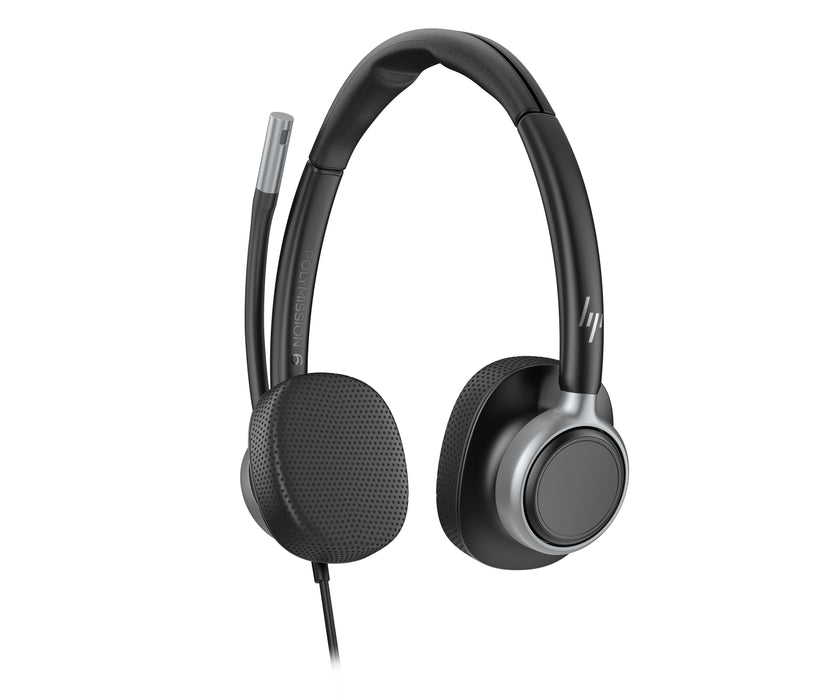 HP Poly Mission 625 Stereo USB Wired Headset, Wired, Business/Everyday, 20 - 20000 Hz, 147 g, Headset, Black