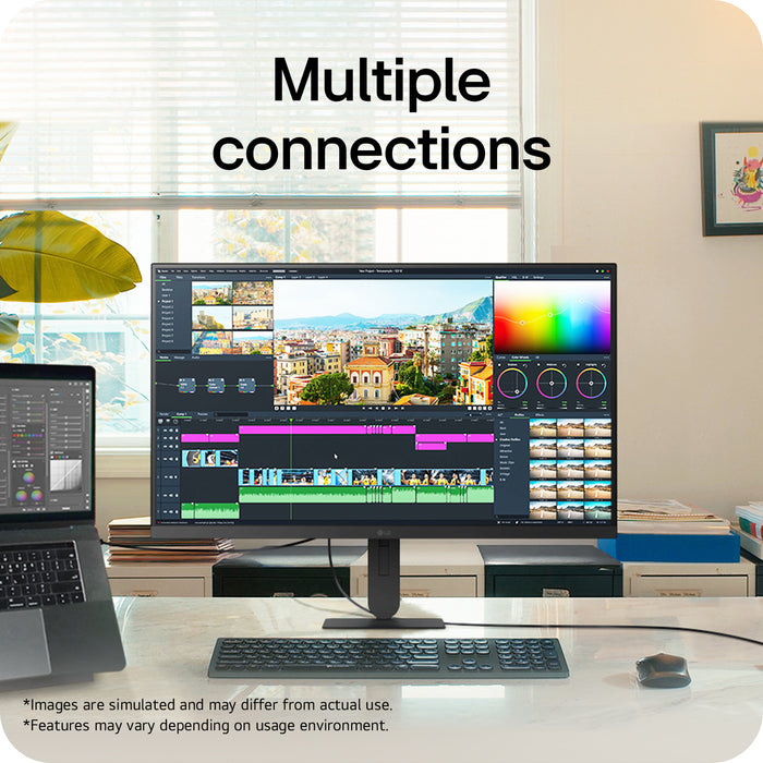 LG UltraFine™ U7 27U710B-B, 27-inch UHD 4K UHD IPS monitor, 68.6 cm (27"), 3840 x 2160 pixels, 4K Ultra HD, LCD, 5 ms, Black