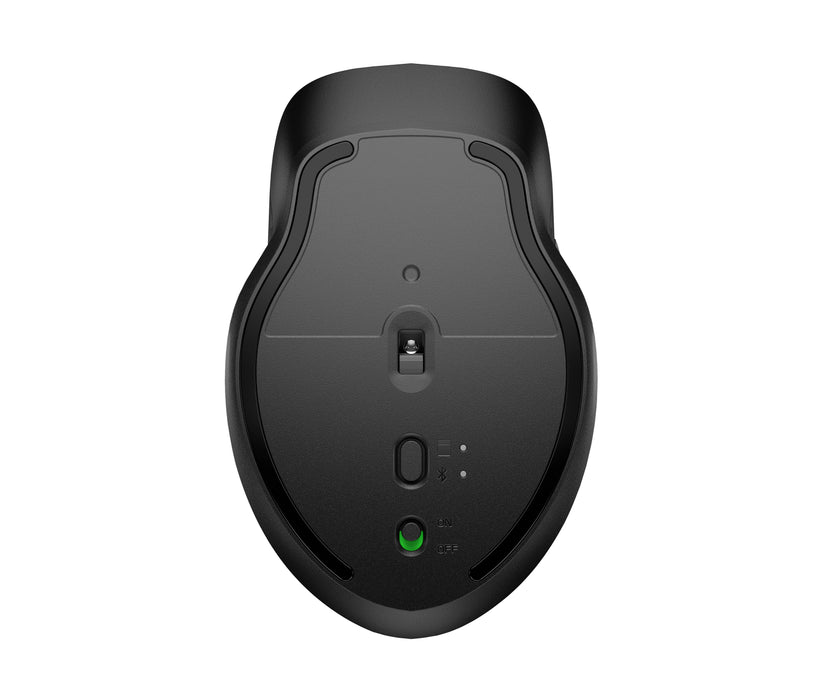 HP 435 Multi-Device Wireless Mouse, Ambidextrous, RF Wireless + Bluetooth, 4000 DPI, Black