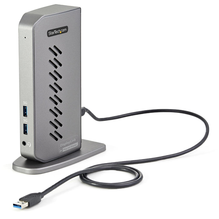StarTech USB-C USB-A Dock - Hybrid Universal USB 3.0 Docking Station for USB-C or USB-A Laptop - Dual Monitor 4K 60Hz HDMI/DisplayPort - 6x USB-A, GbE - USB 3.1 Gen 1 - Windows/Mac (DK30A2DHUUE)
